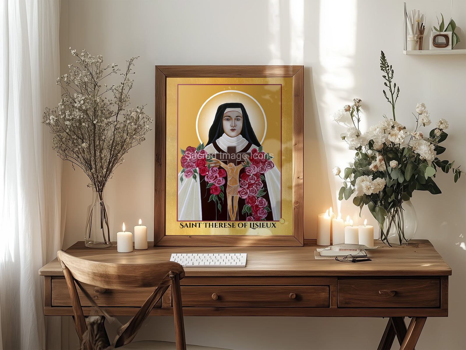 Saint Therese of Lisieux Icon Print