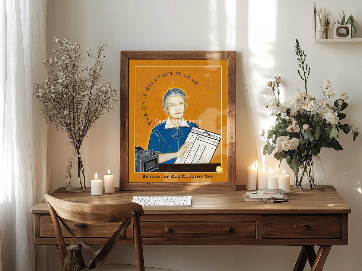 Servant of God Dorothy Day Icon Print