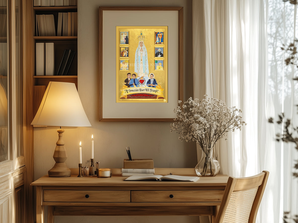 Our Lady of Fatima Icon Print