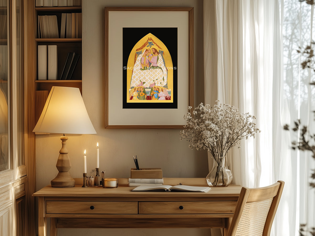 The Coronation of Mary Icon Print