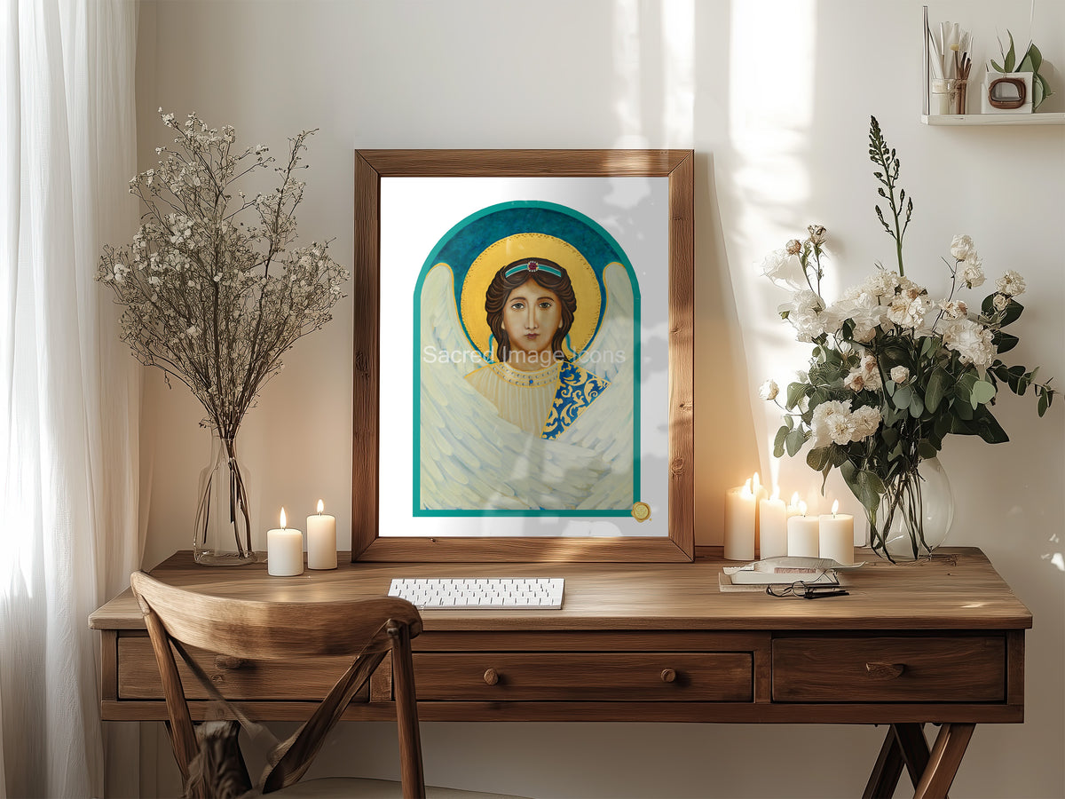 Guardian Angel Icon Print - Boy