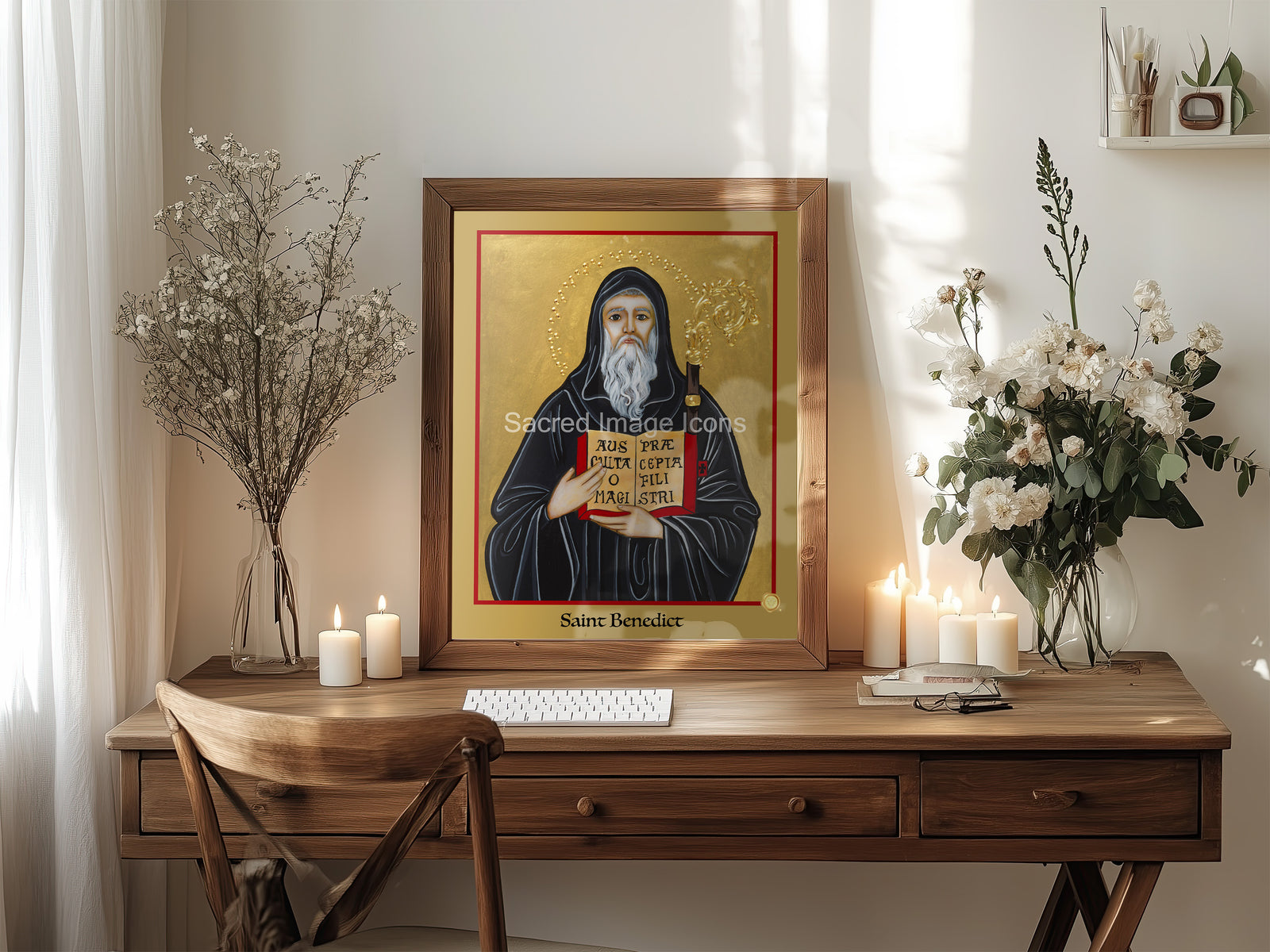 Saint Benedict 3 Icon Print