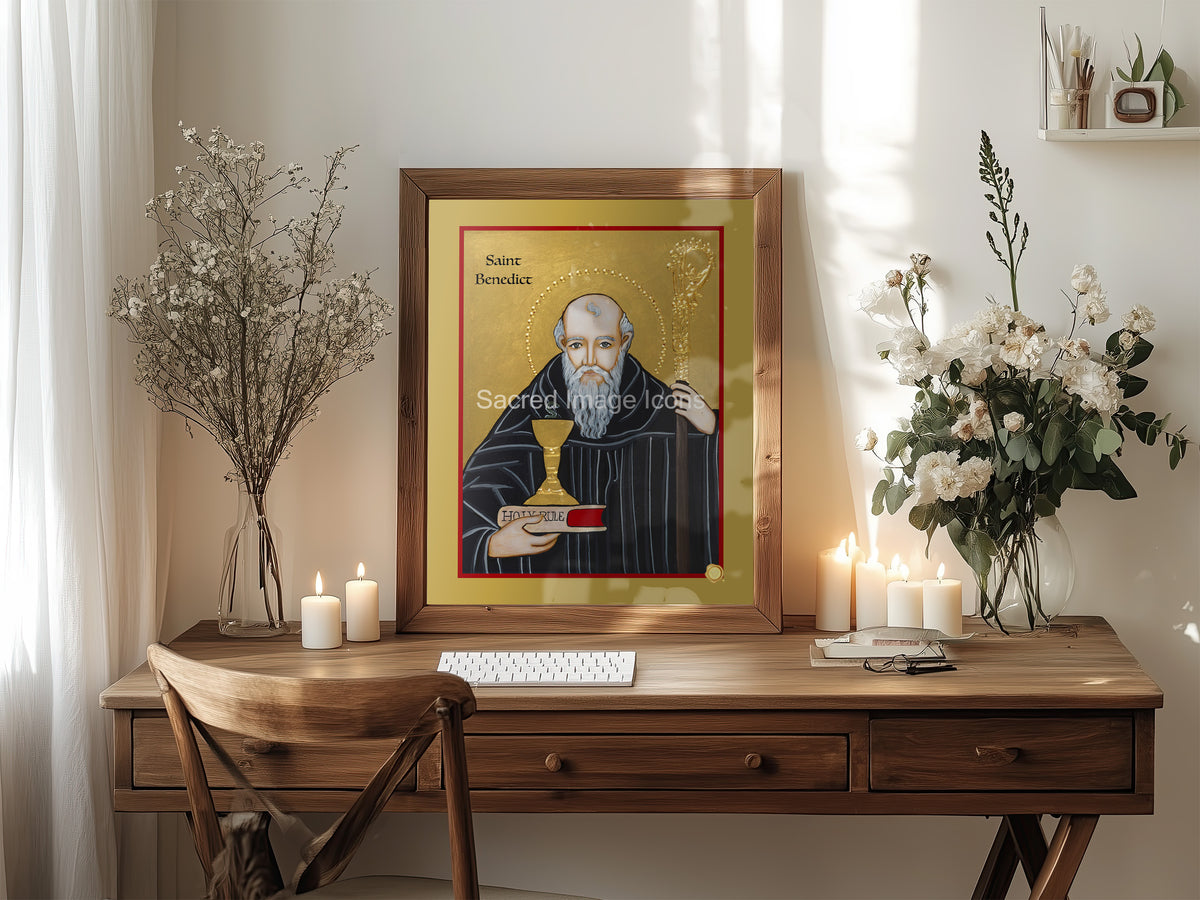 Saint Benedict 2 Icon Print