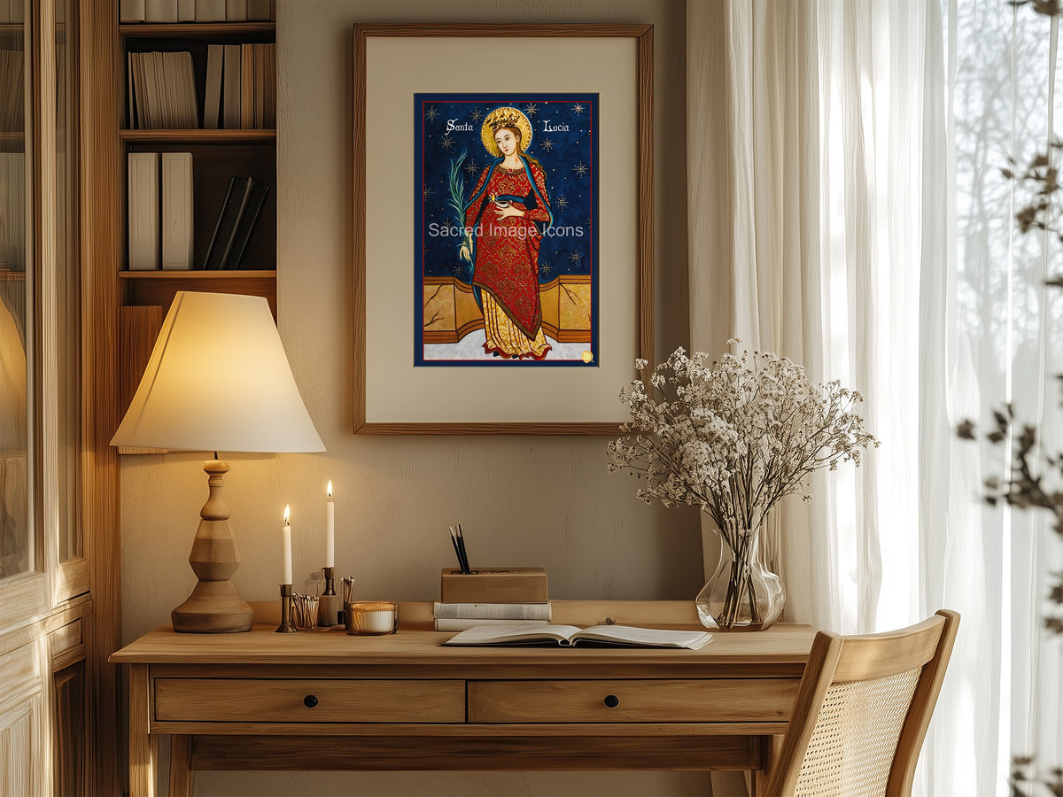 Saint Lucy Icon Print