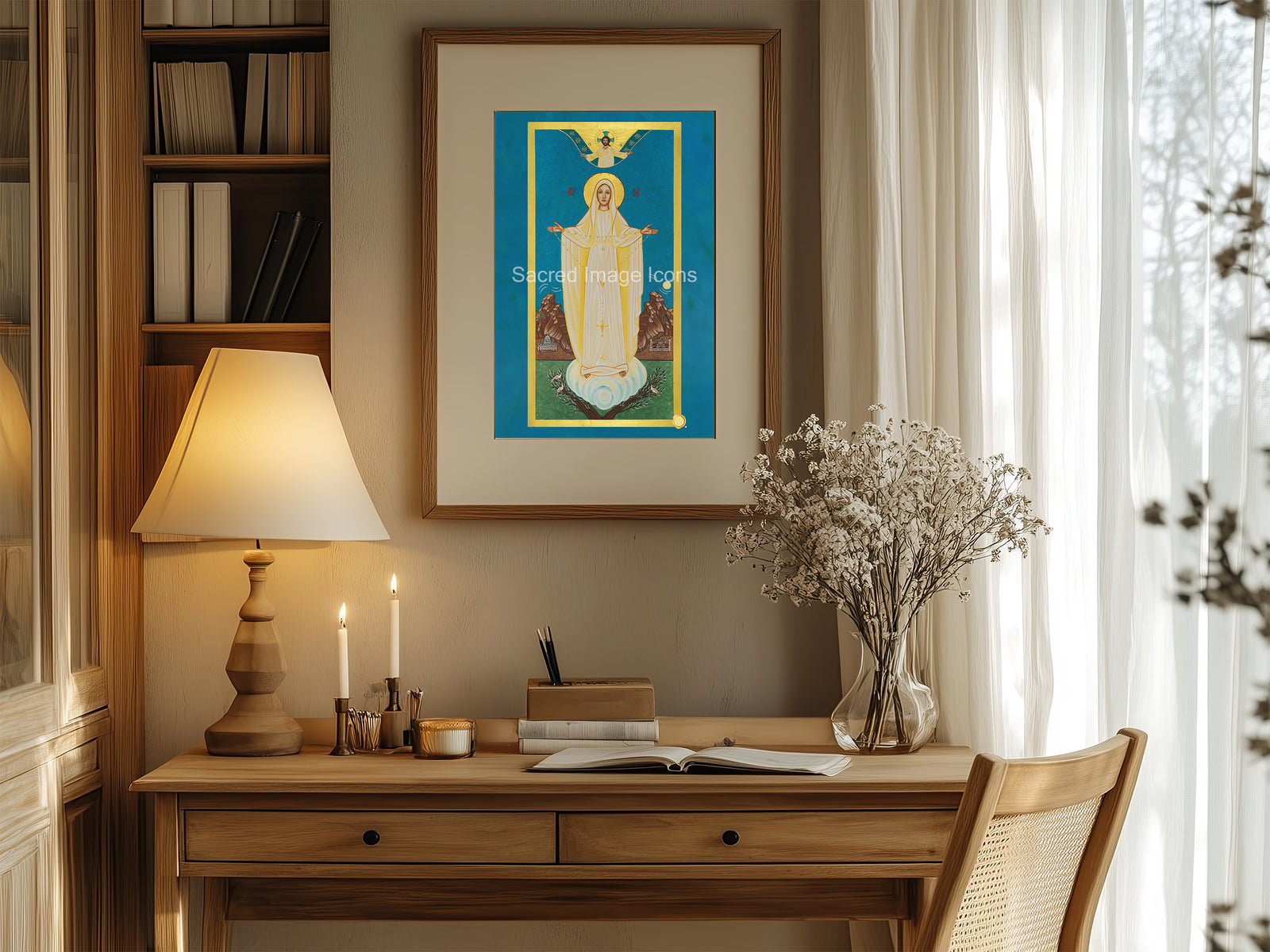 Our Lady of Fatima Byzantine Icon Print