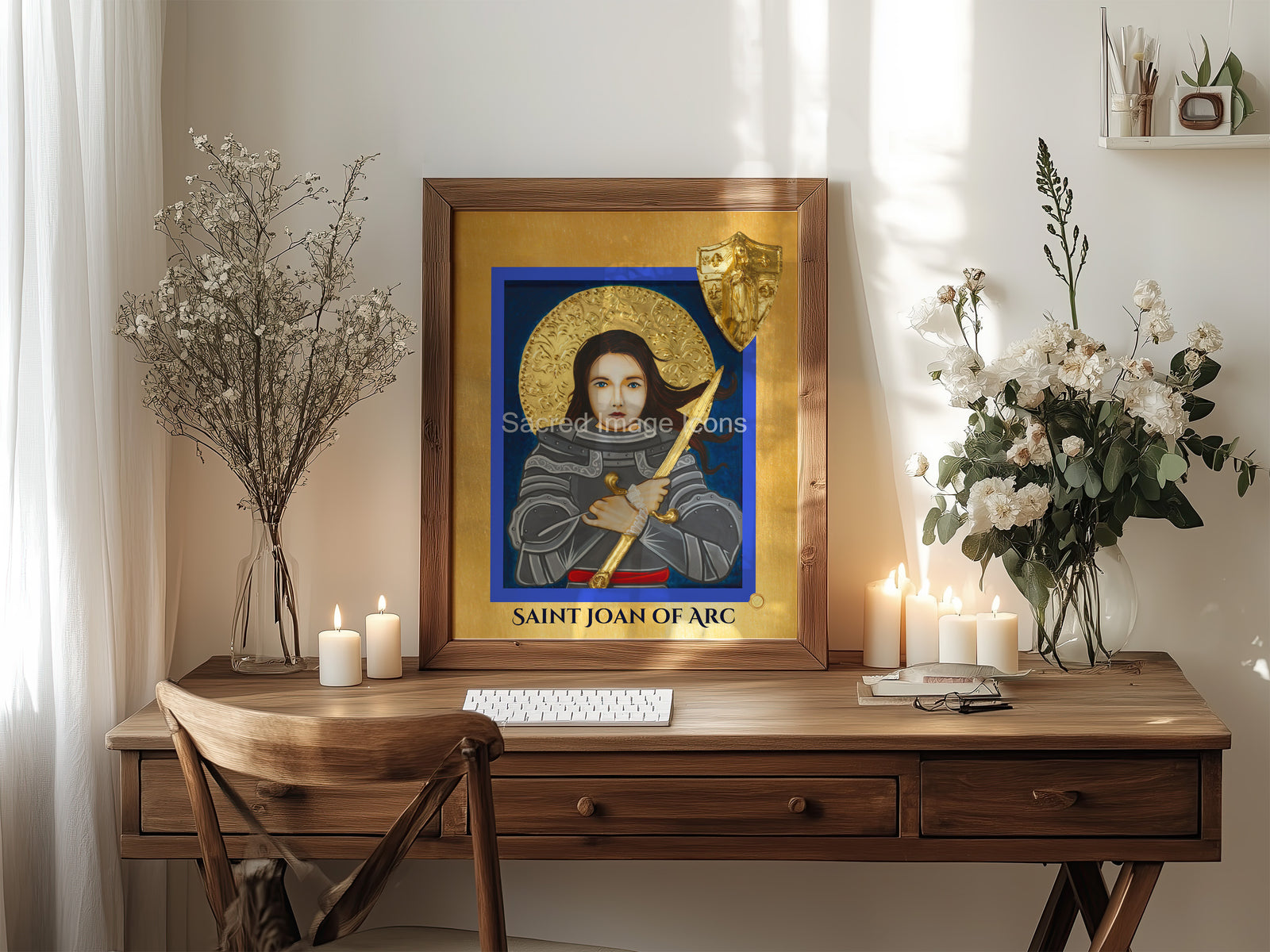 Saint Joan of Arc Icon Print 2