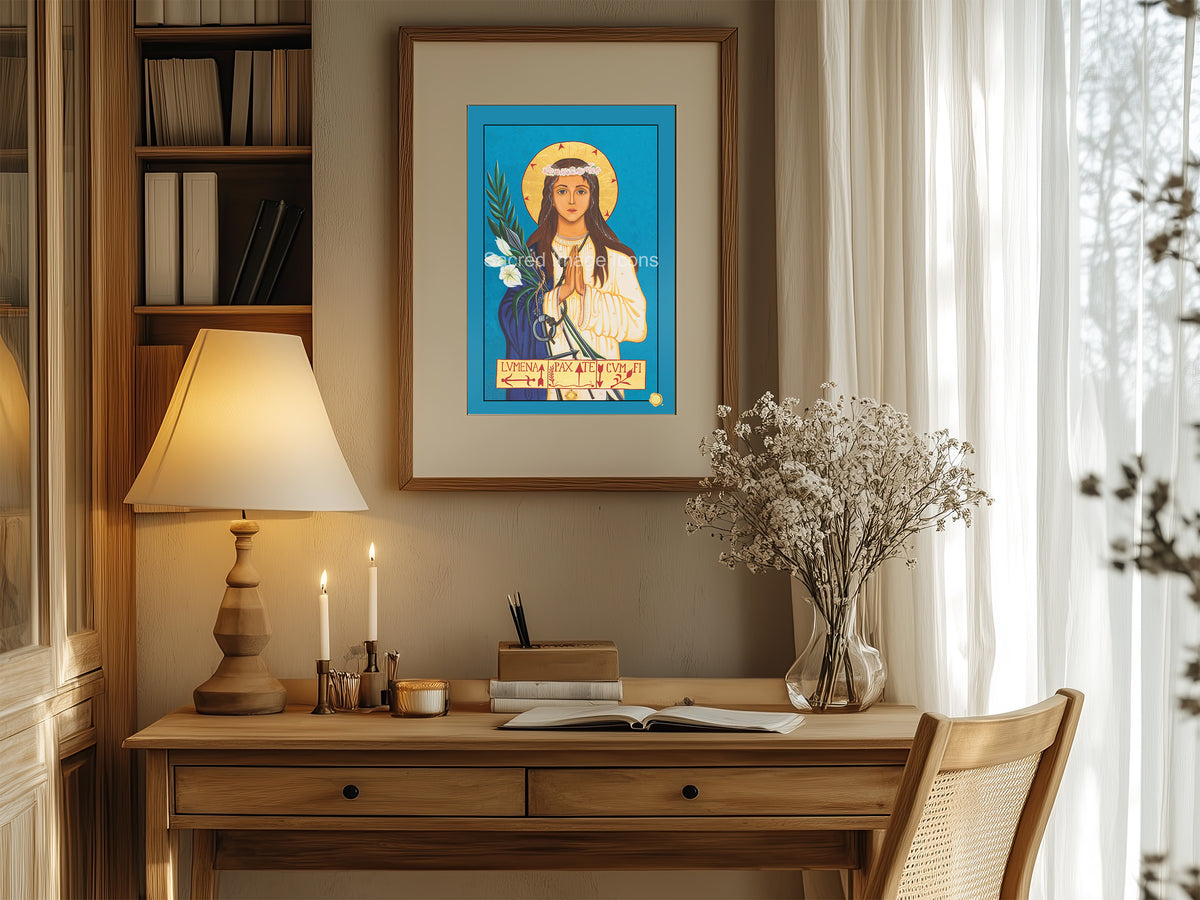Saint Philomena Icon Print