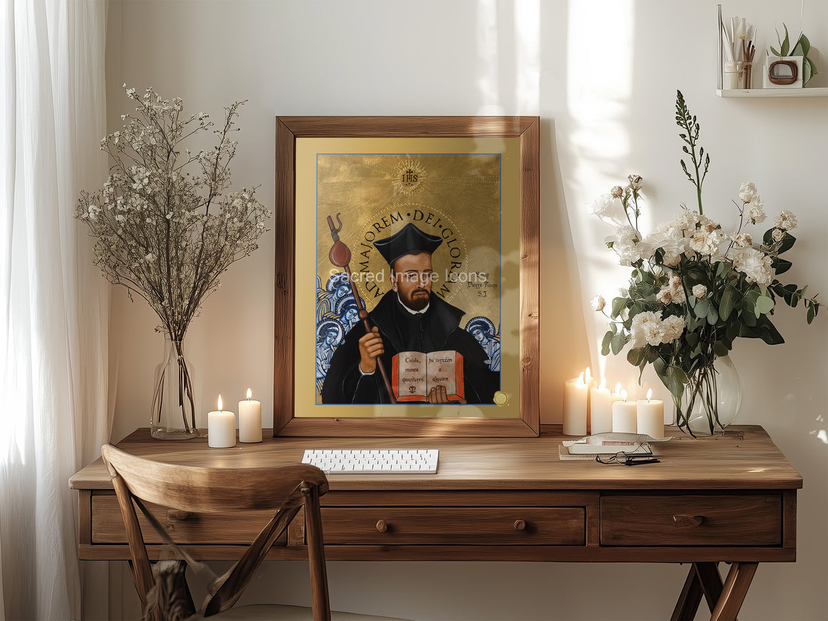 Saint Peter Faber Icon Print
