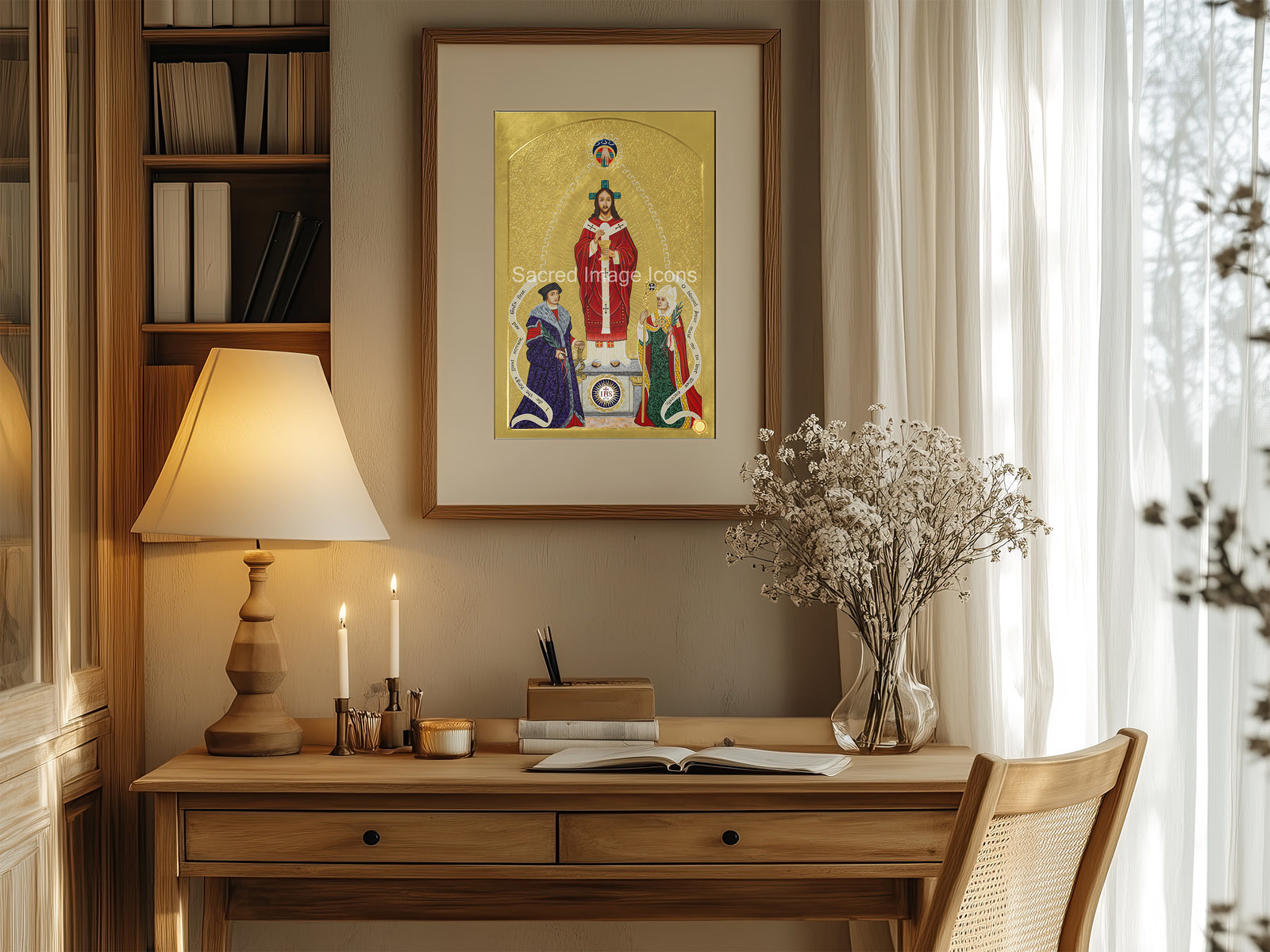 Christ the High Priest, Saint Thomas More, St. Columba Icon Print