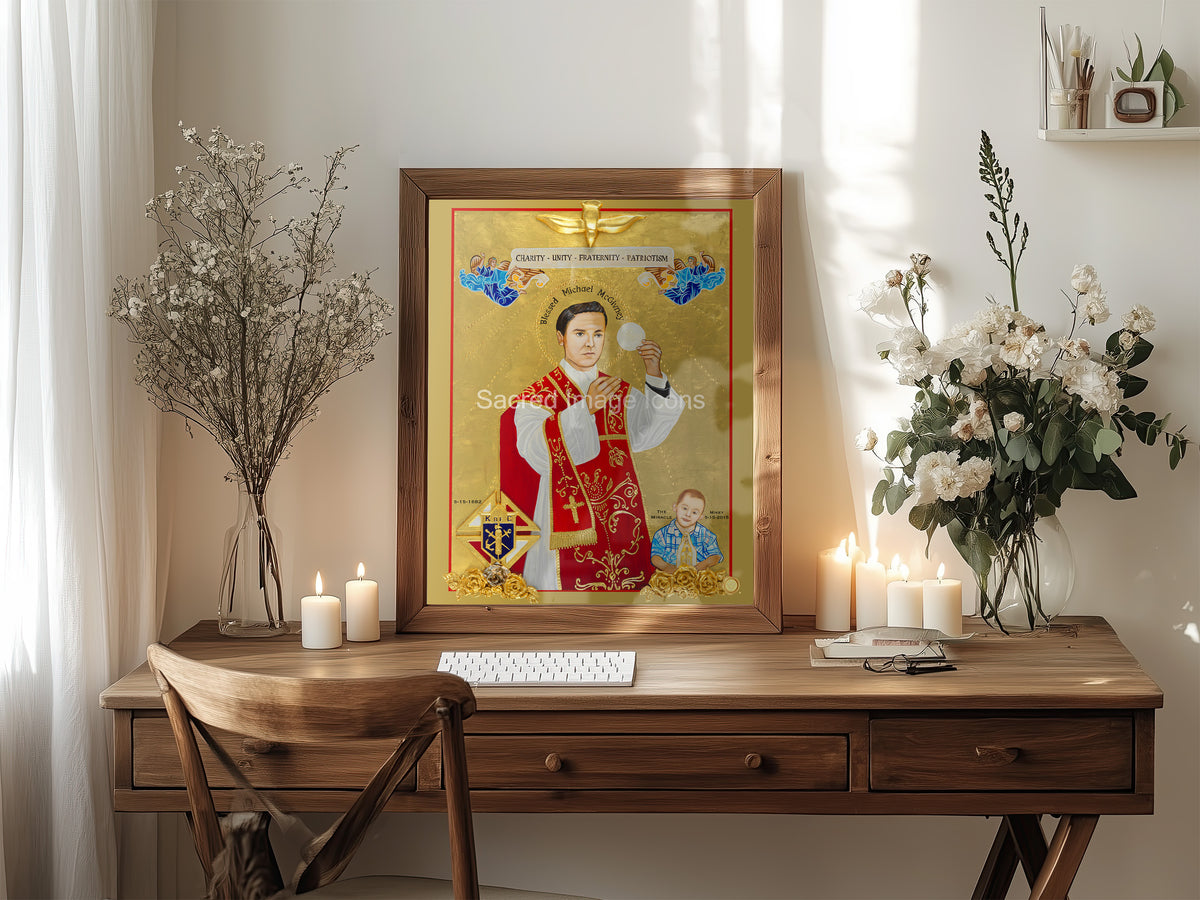 Blessed Michael McGivney Icon Print