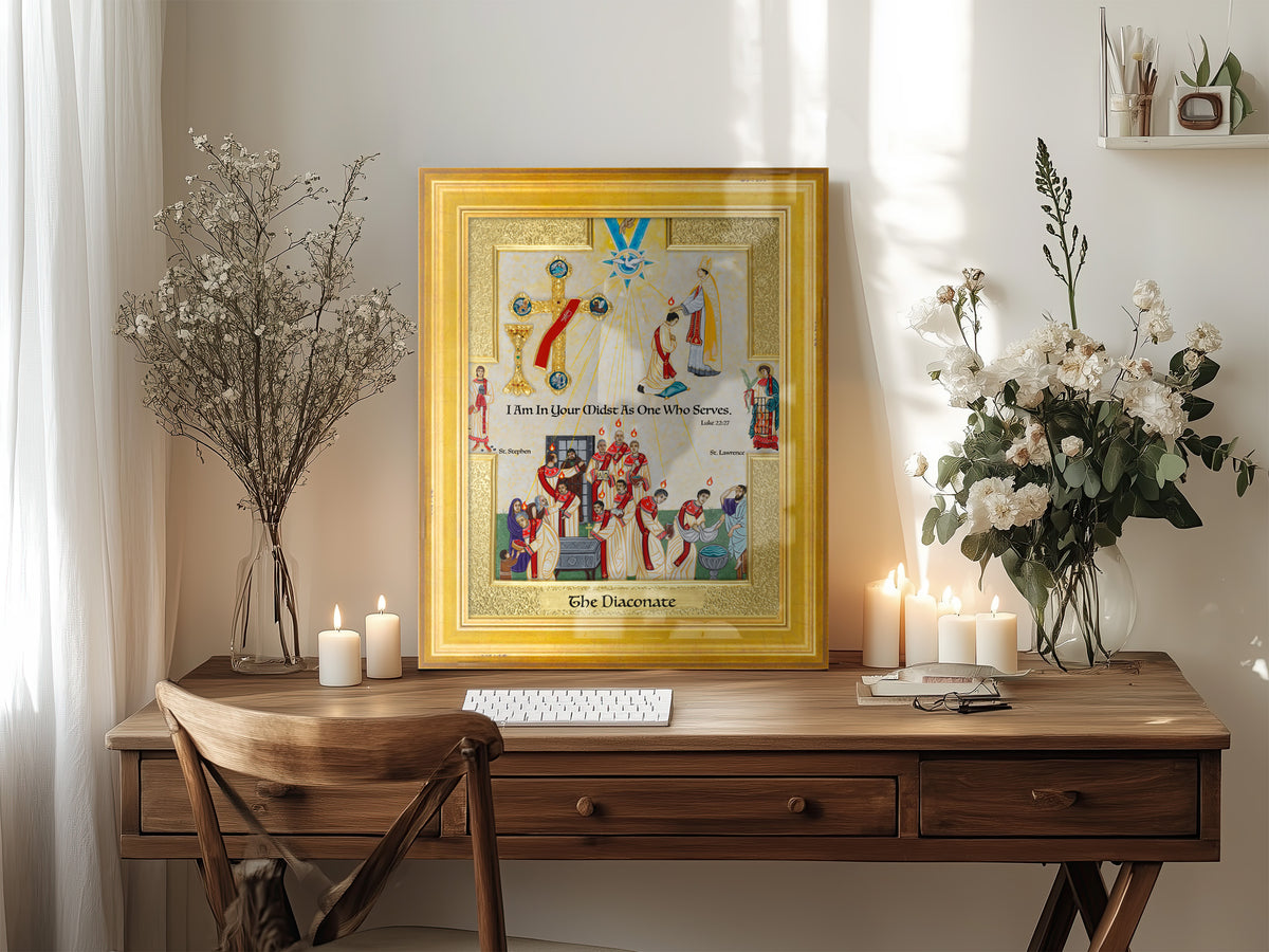 The Diaconate Icon Framed Metallic Print