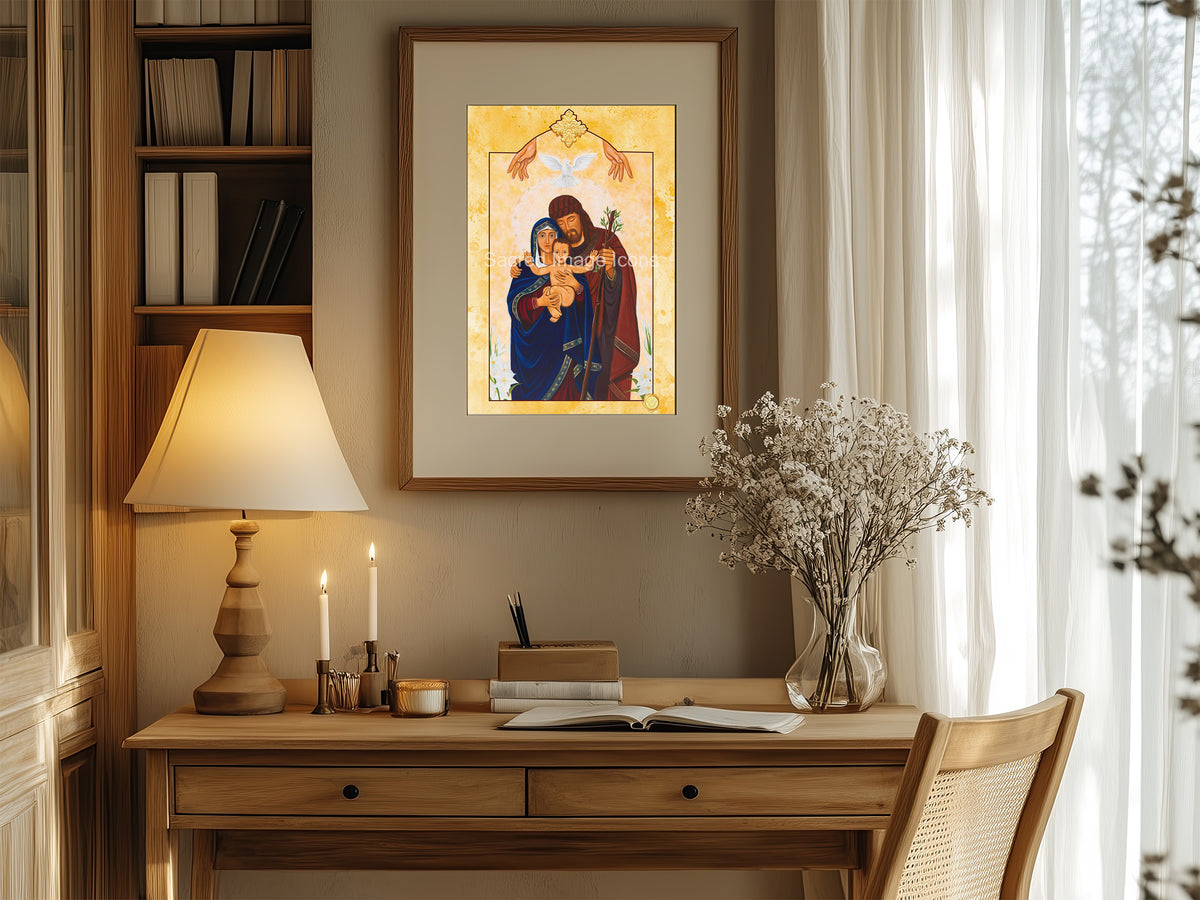 The Holy Family 2 Icon Print