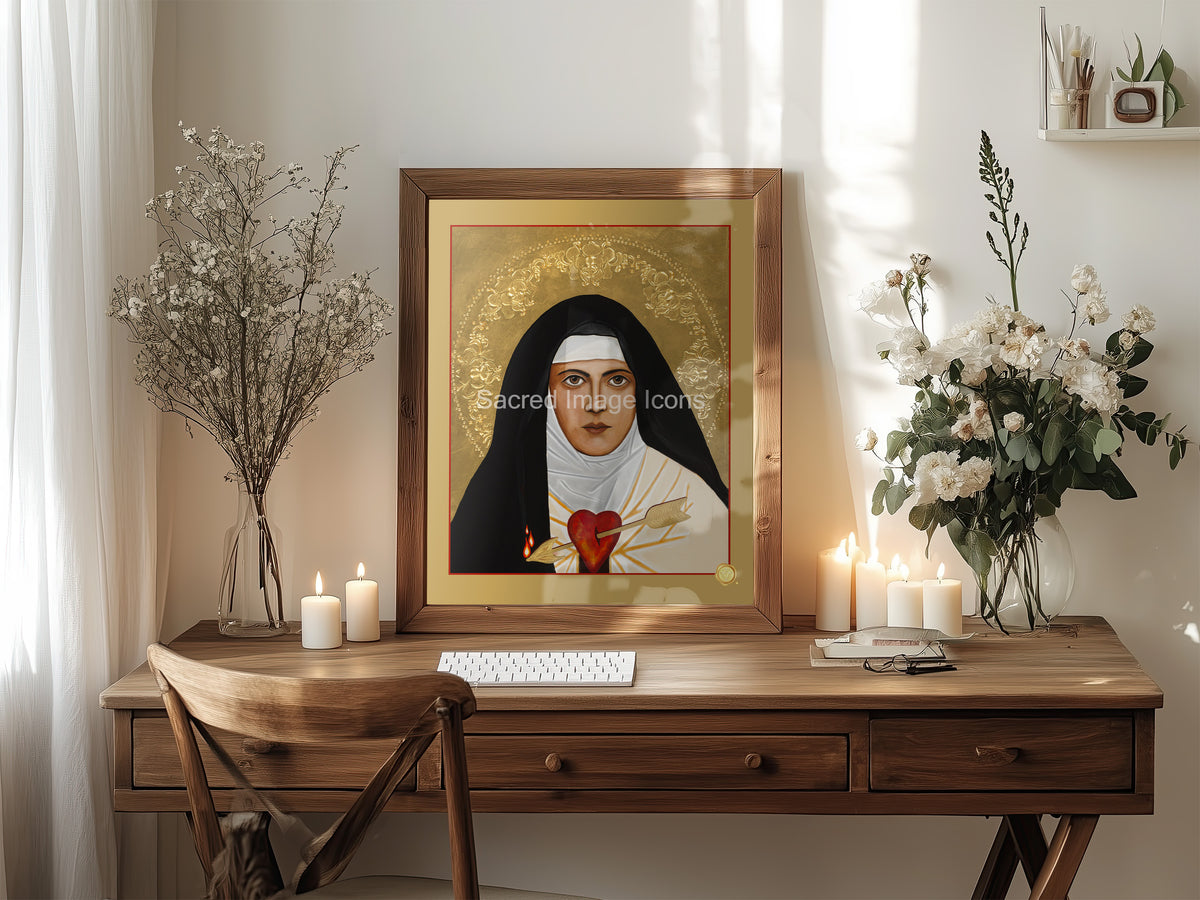 Saint Teresa of Avila Icon Print