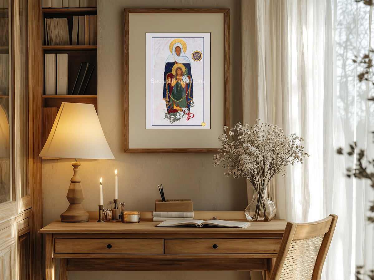 Saint Maria Goretti Icon Print