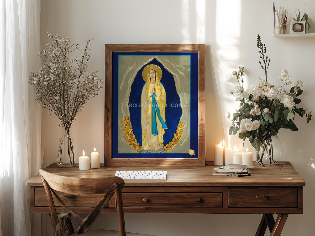 Our Lady of Lourdes 1 Icon Print