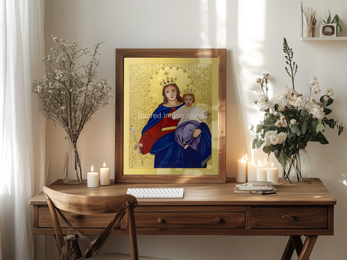 Our Lady Help of Christians Icon Print