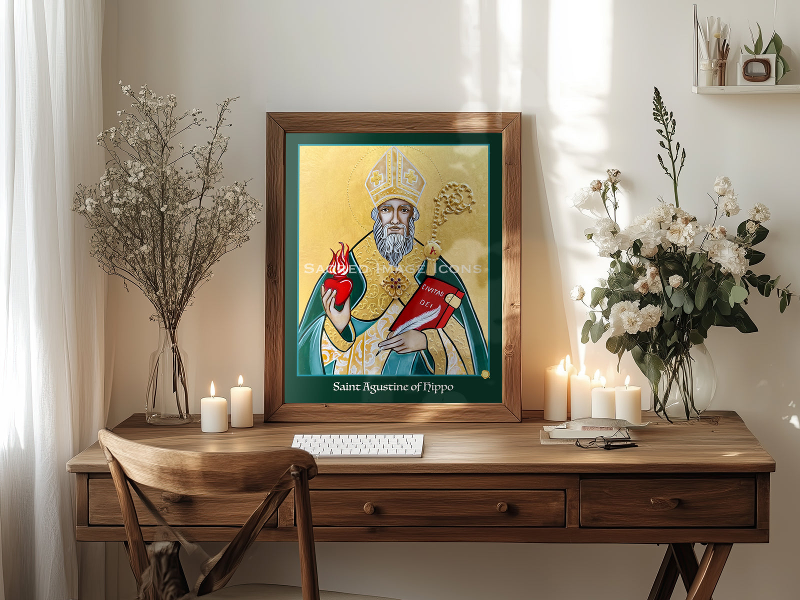 Saint Augustine of Hippo Icon Print