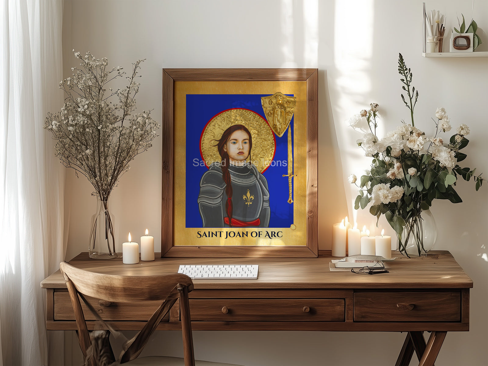 Saint Joan of Arc Icon Print 3
