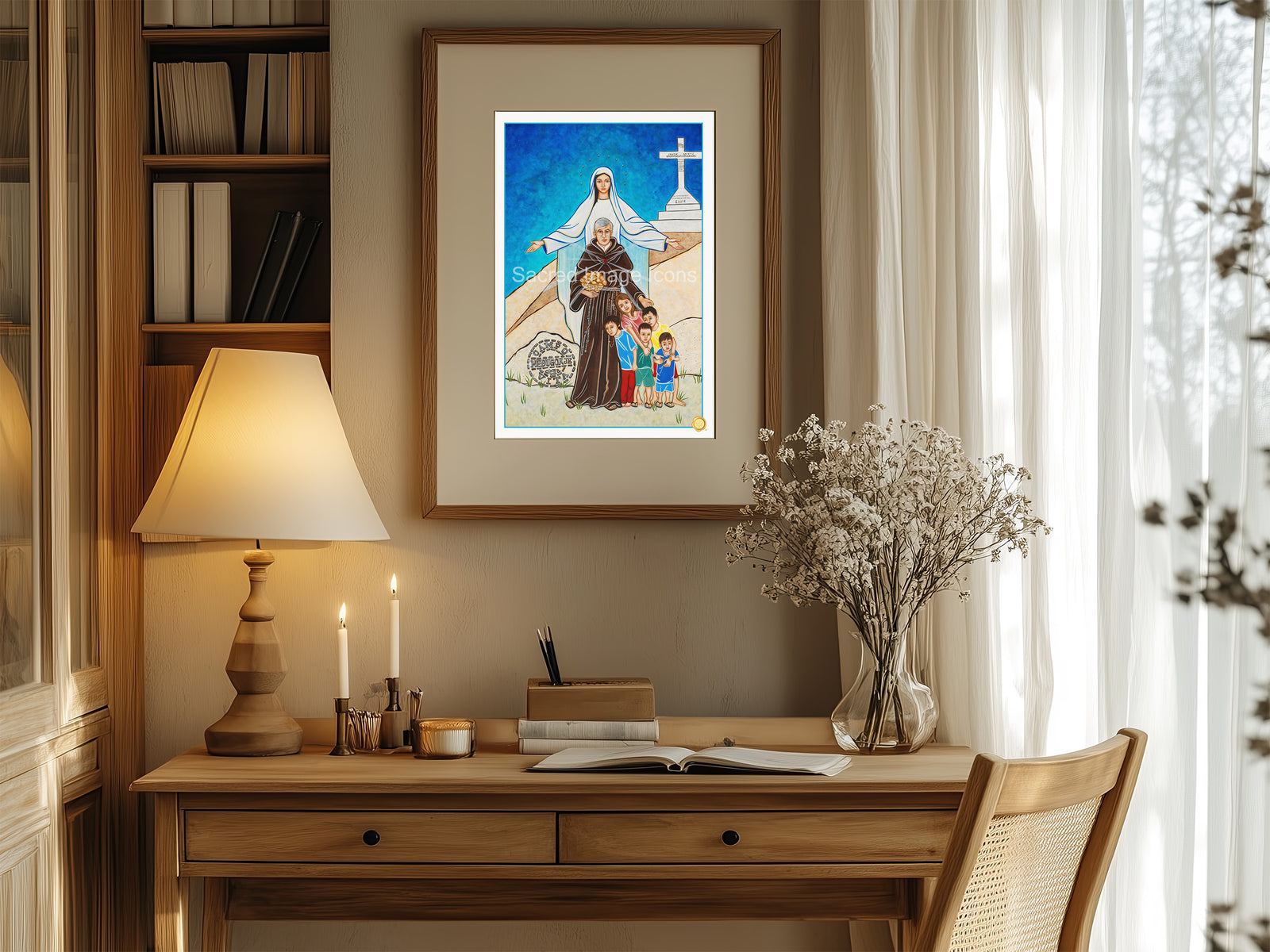Our Lady of Medjugorje Icon Print