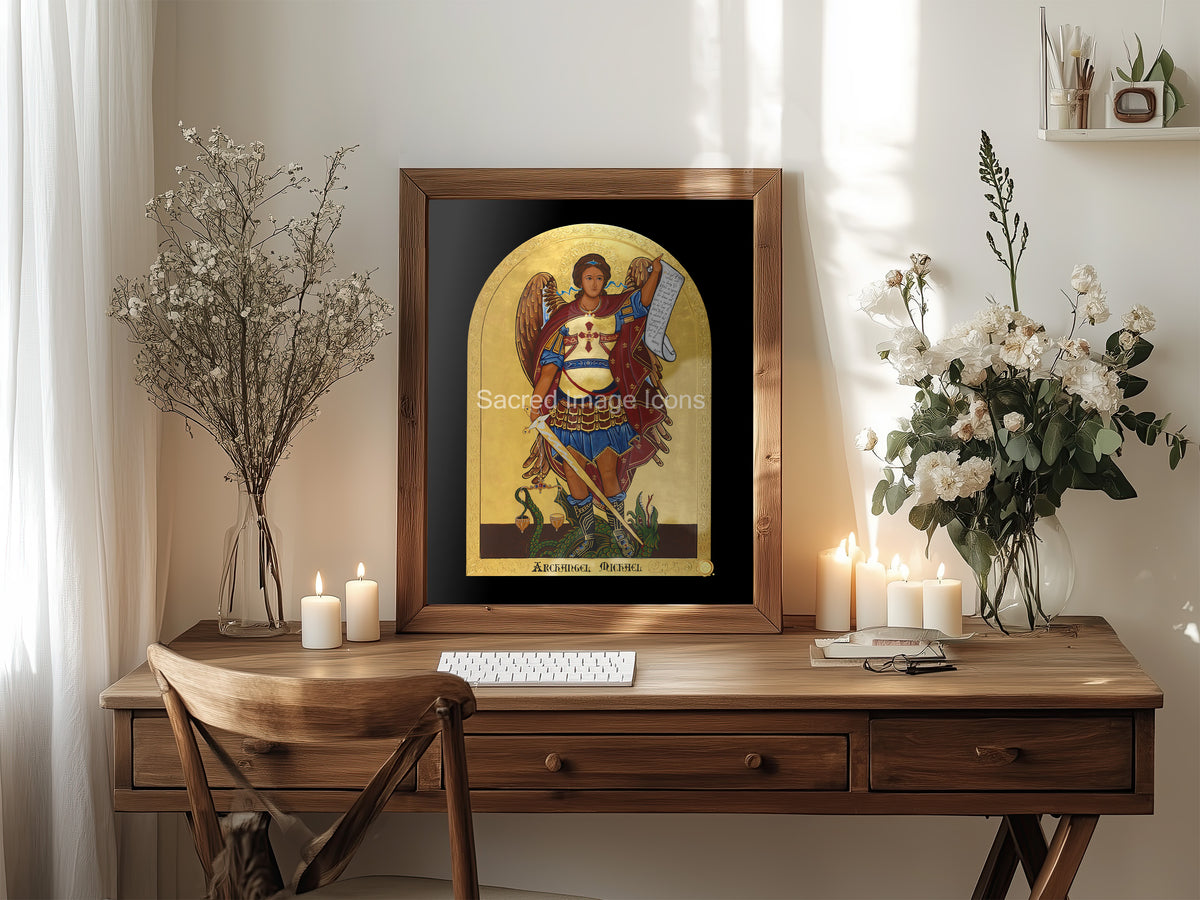 Archangel Michael 2 Icon Print
