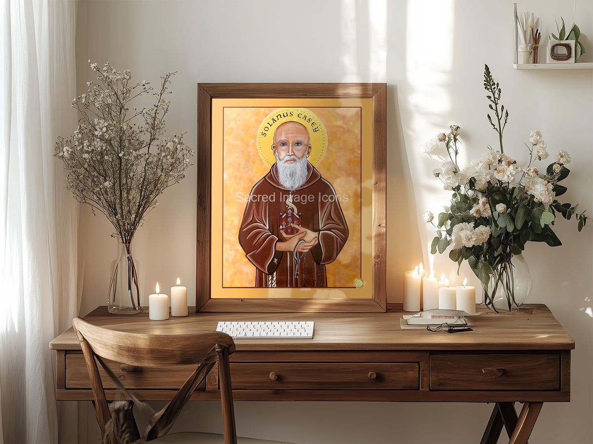Blessed Solanus Casey Icon Print