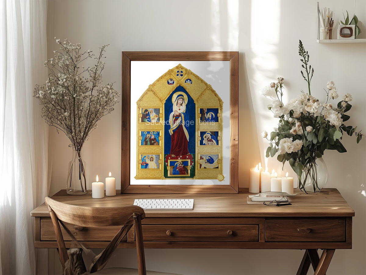 Our Lady of Sorrows 2 Icon Print