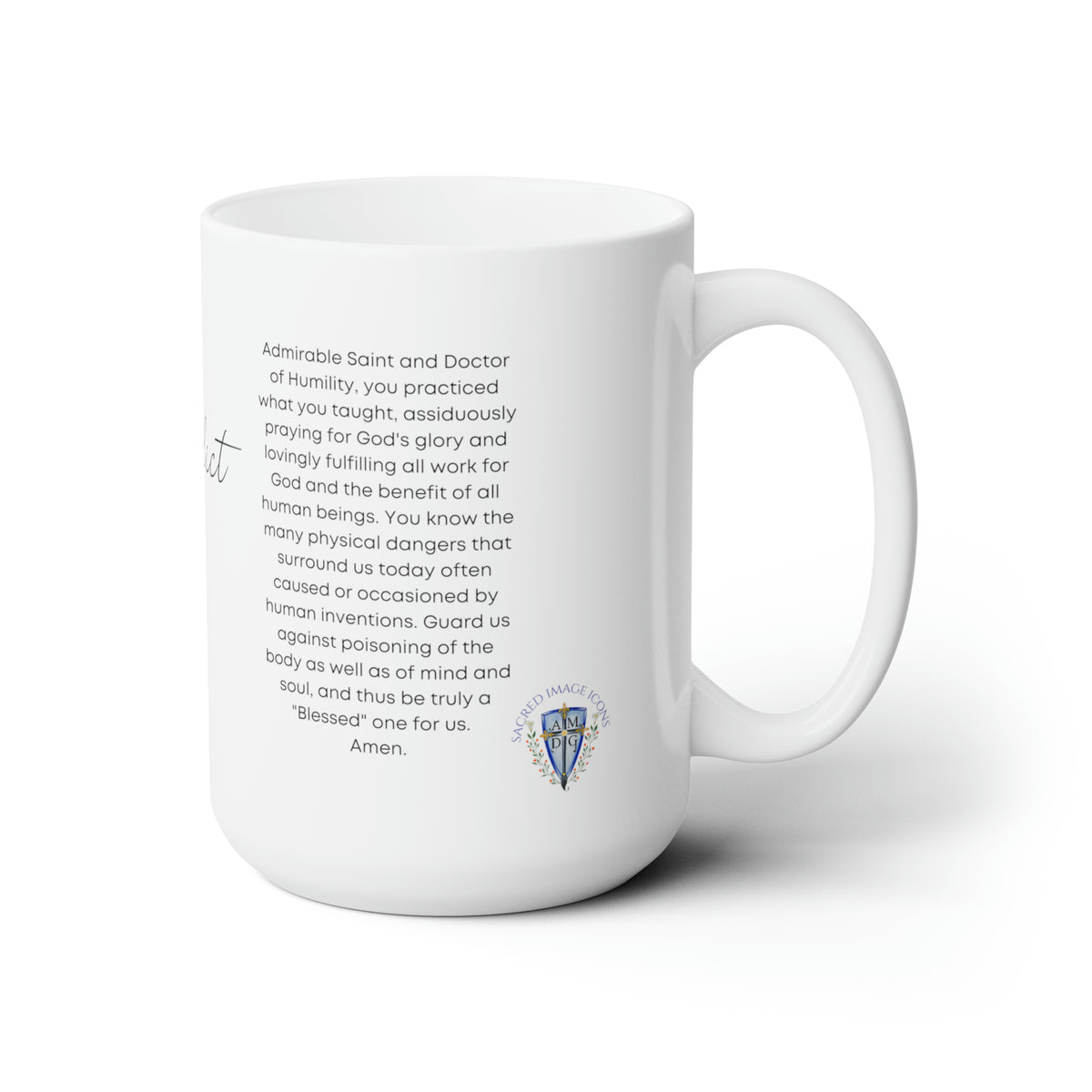 Saint Benedict Prayer Mug 15oz