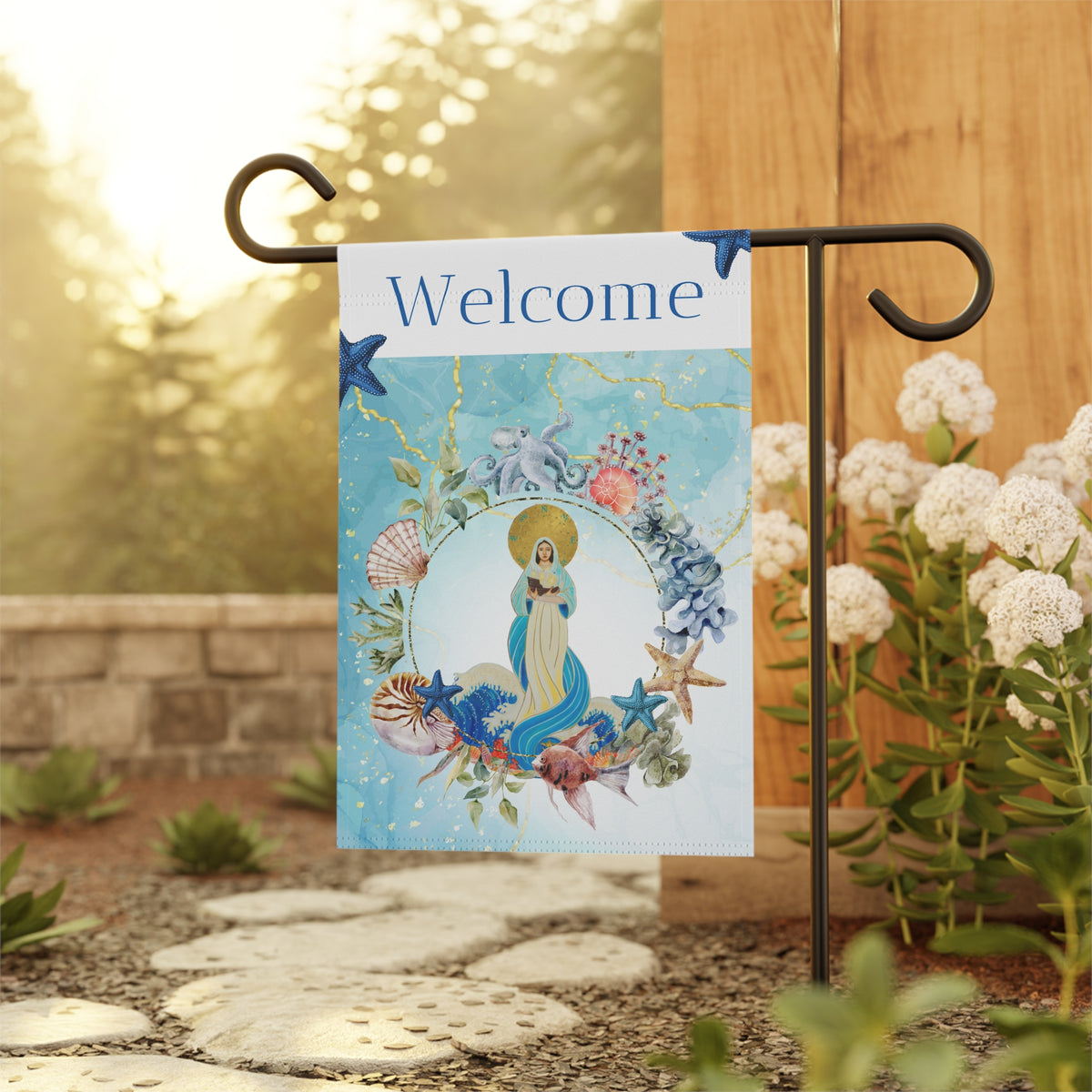 Our Lady Star of the Sea Garden flag