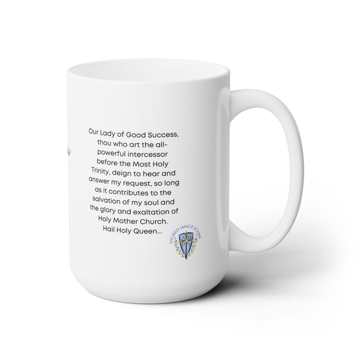 Our Lady of Good Success Prayer Mug 15oz