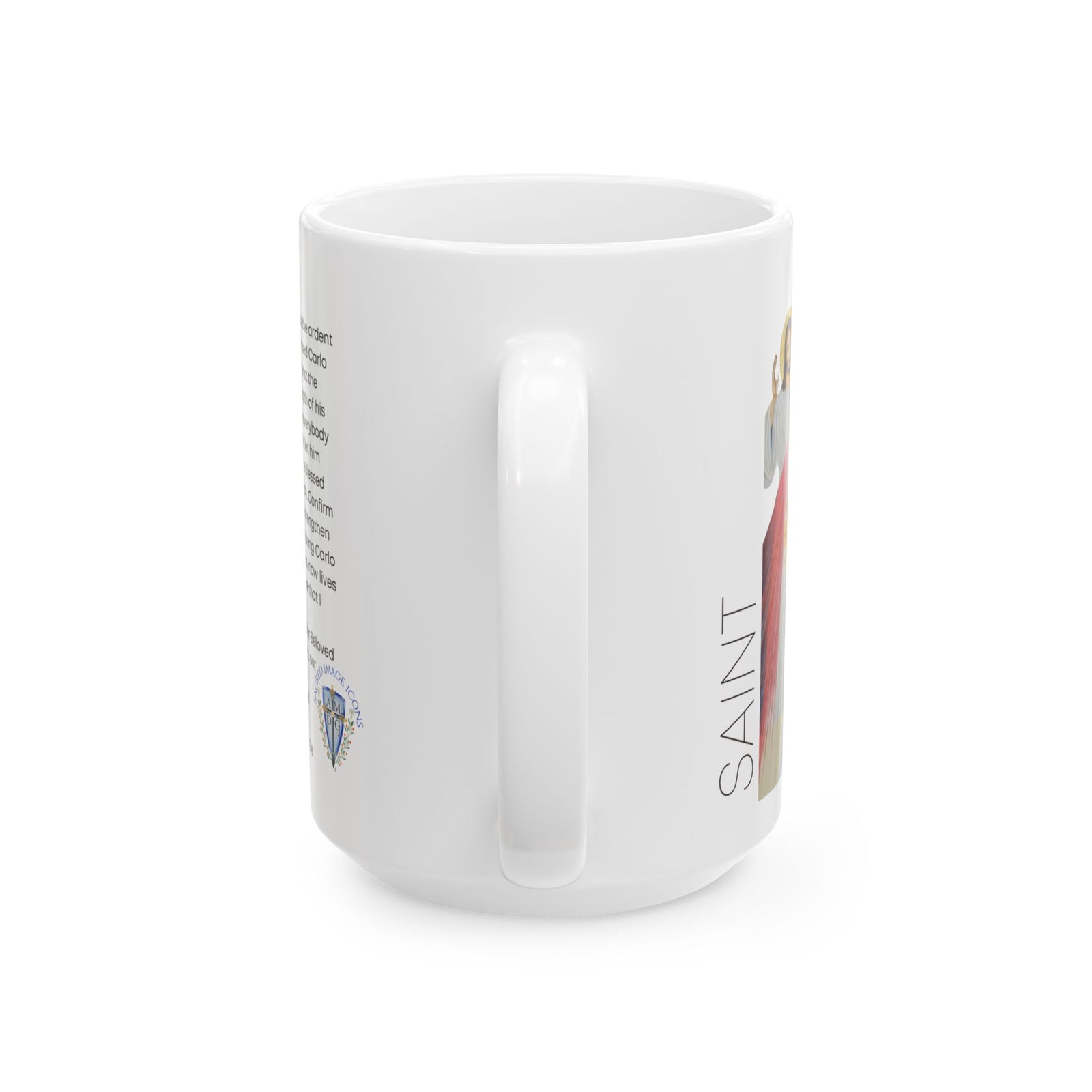 Saint Carlo Acutis Prayer Ceramic Mug — Inspirational Catholic Coffee Cup (11oz/15oz)