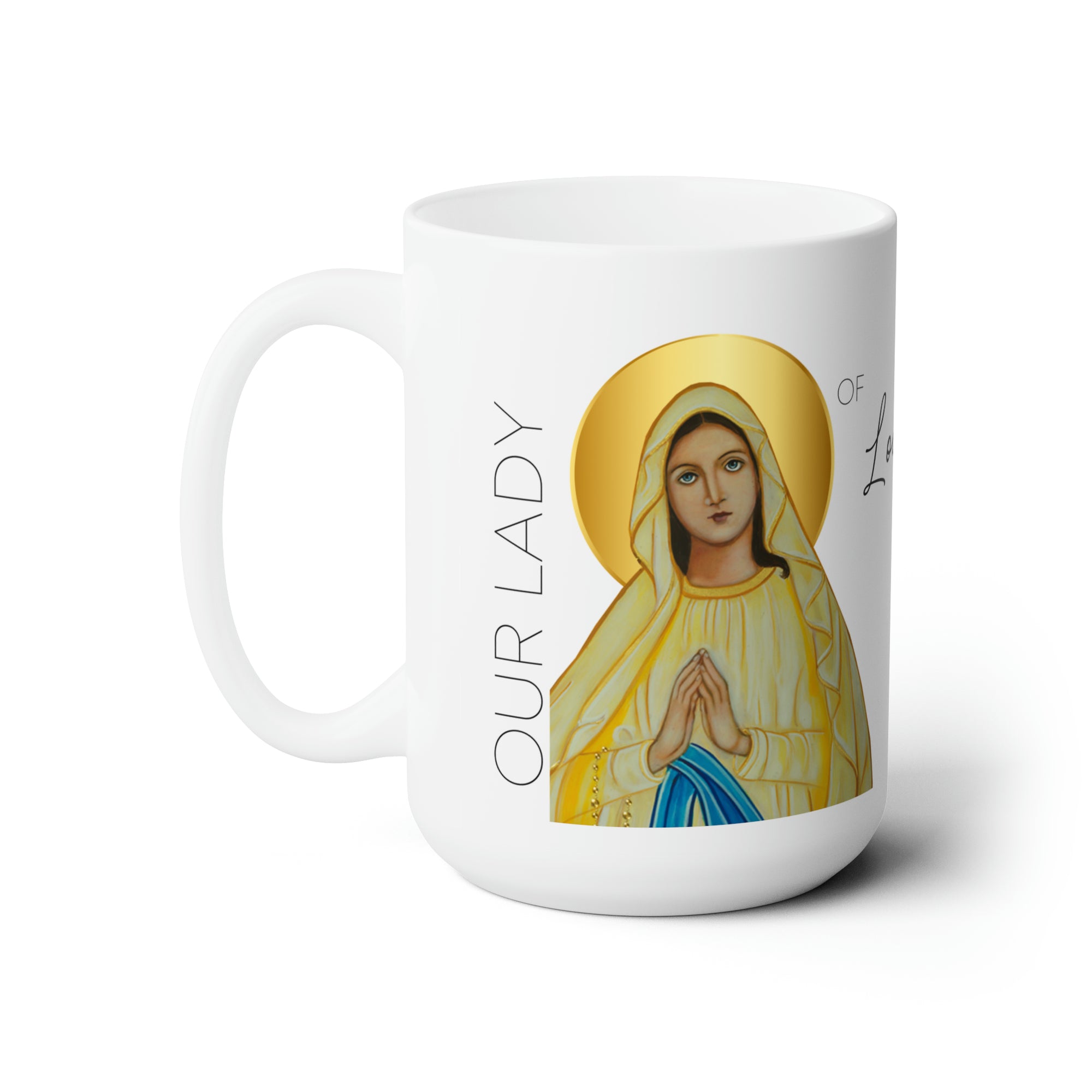 Our Lady of Lourdes Prayer Mug 15oz