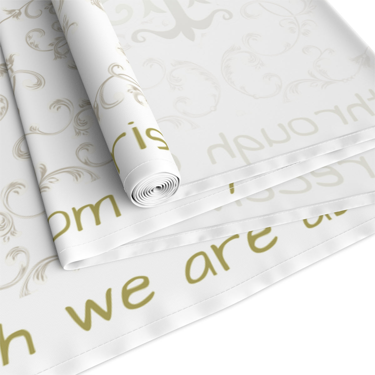 Bless us O Lord Table Runner in Cotton Twill or Poly