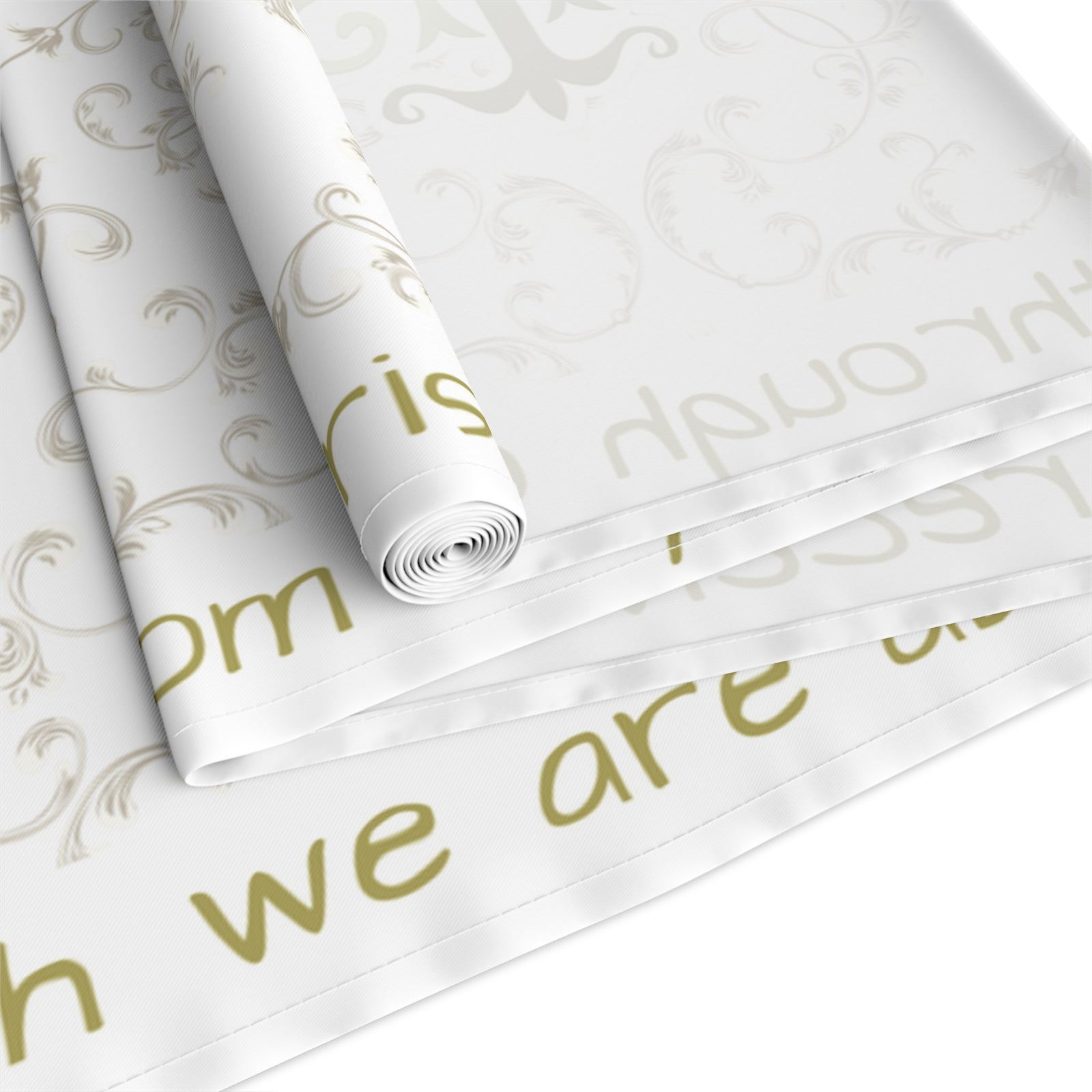 Bless us O Lord Table Runner in Cotton Twill or Poly