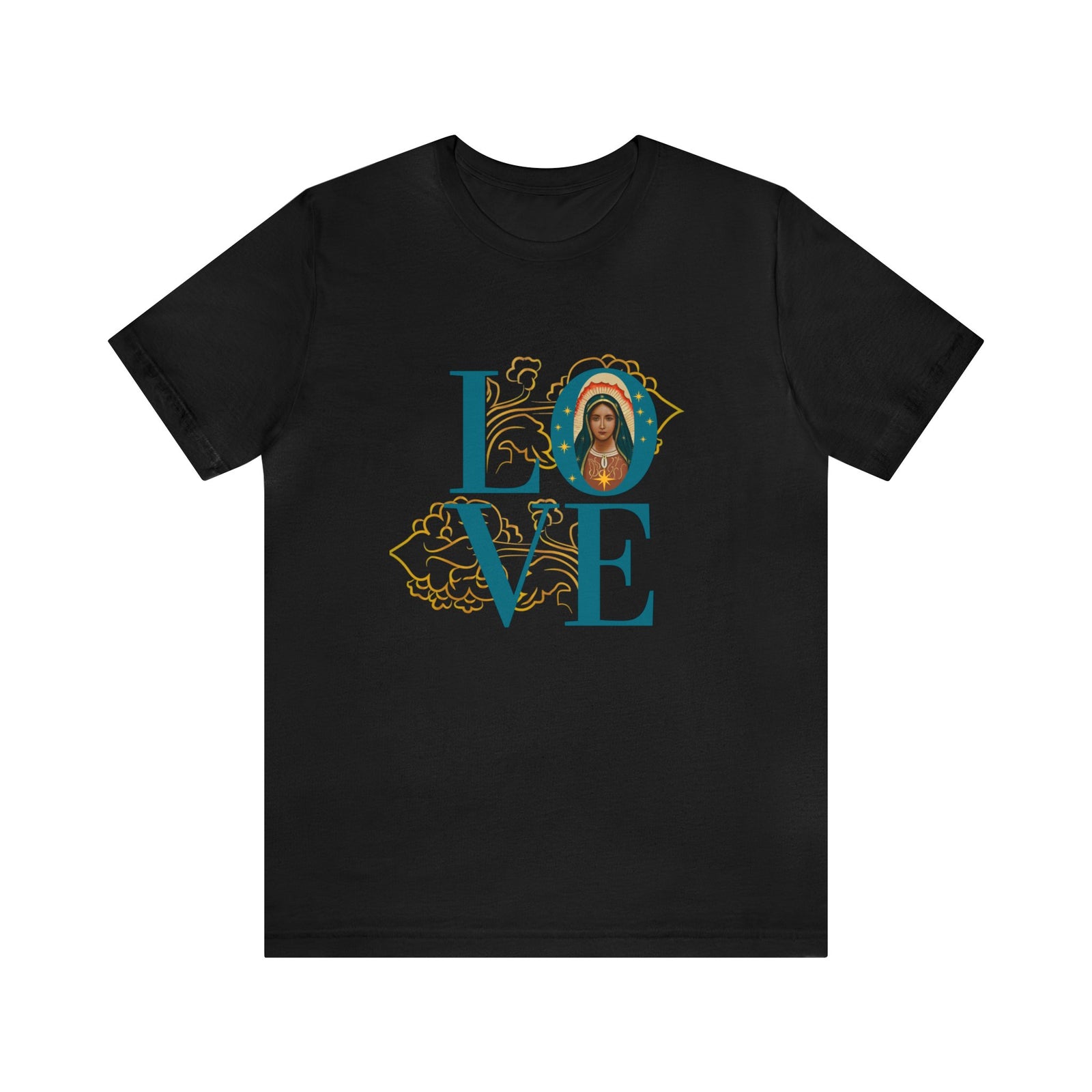 Our Lady of Guadalupe "LOVE" Unisex Jersey Tee