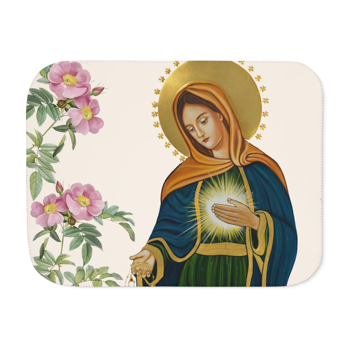 Flame of Love Sherpa Blanket