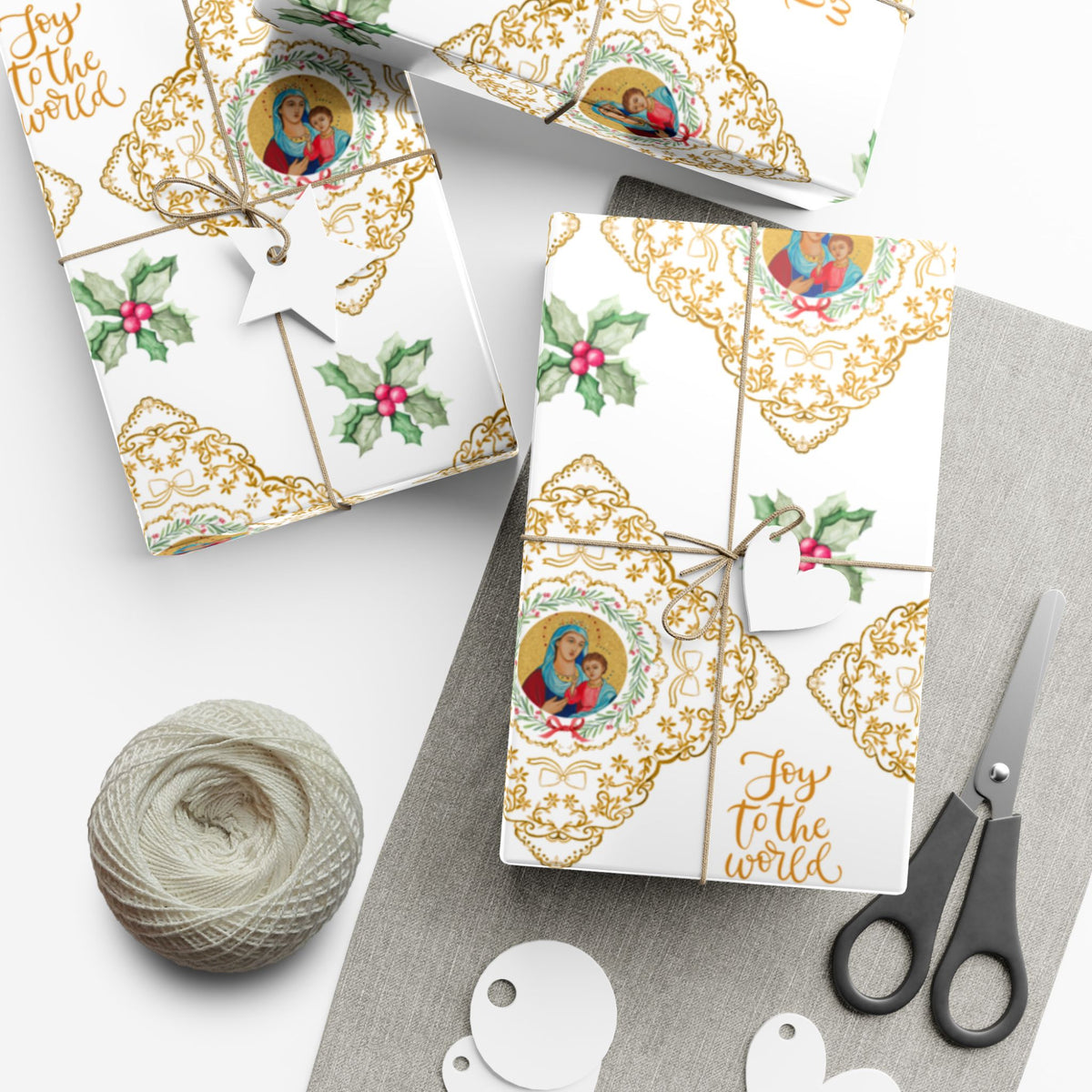 Christmas Wrapping Paper - Madonna and Child - Roll