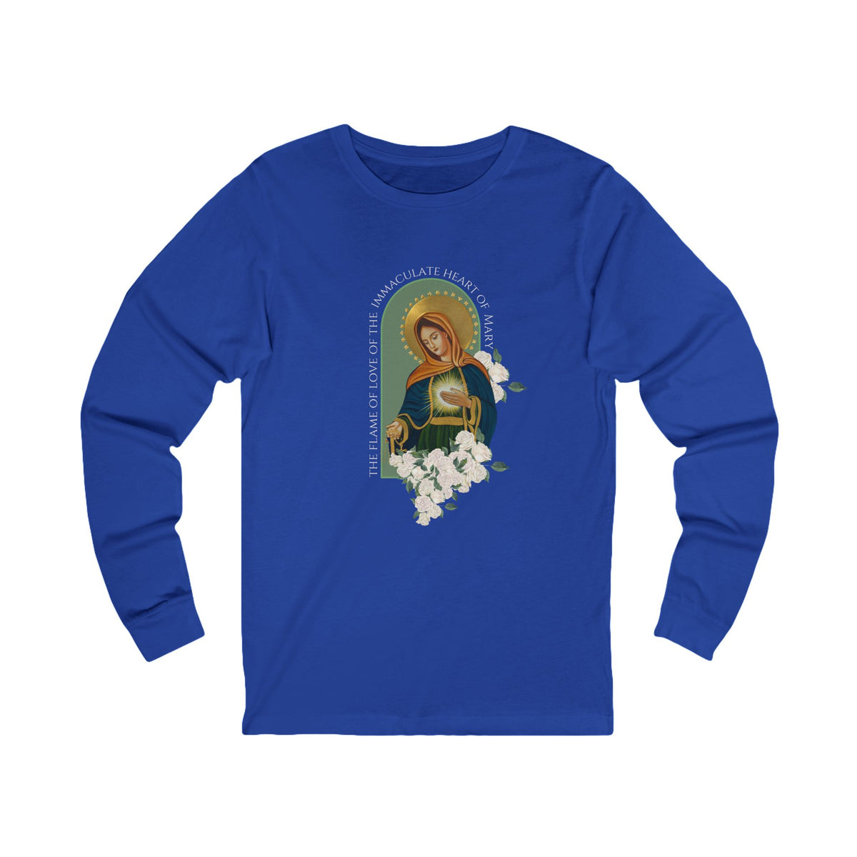 Flame of Love with The Unity Prayer Long Sleeve Unizex Tee