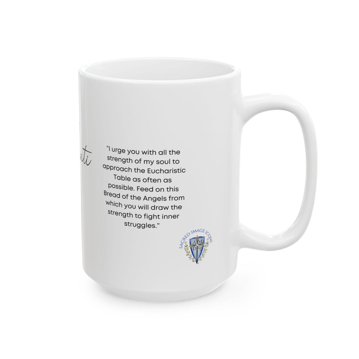 Saint Pier Giorgio Frassati Ceramic Mug — Devotional Coffee Cup (15oz)