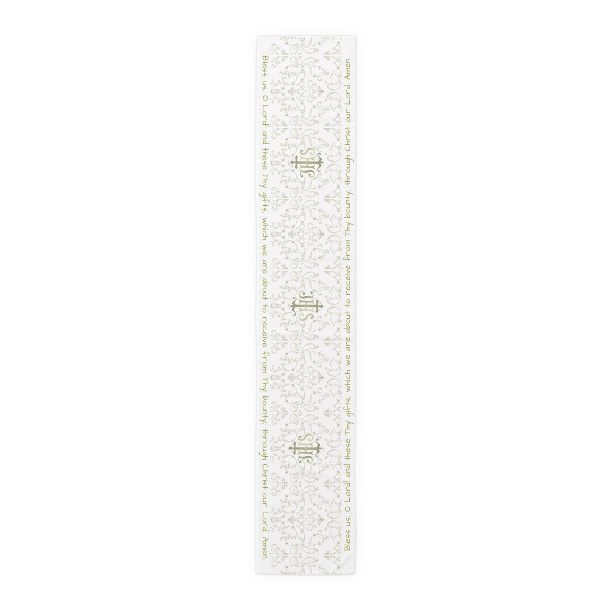 Bless us O Lord Table Runner in Cotton Twill or Poly