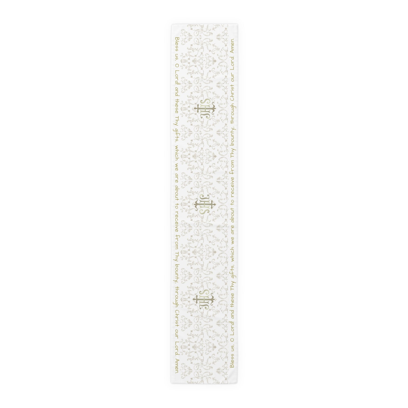 Bless us O Lord Table Runner in Cotton Twill or Poly