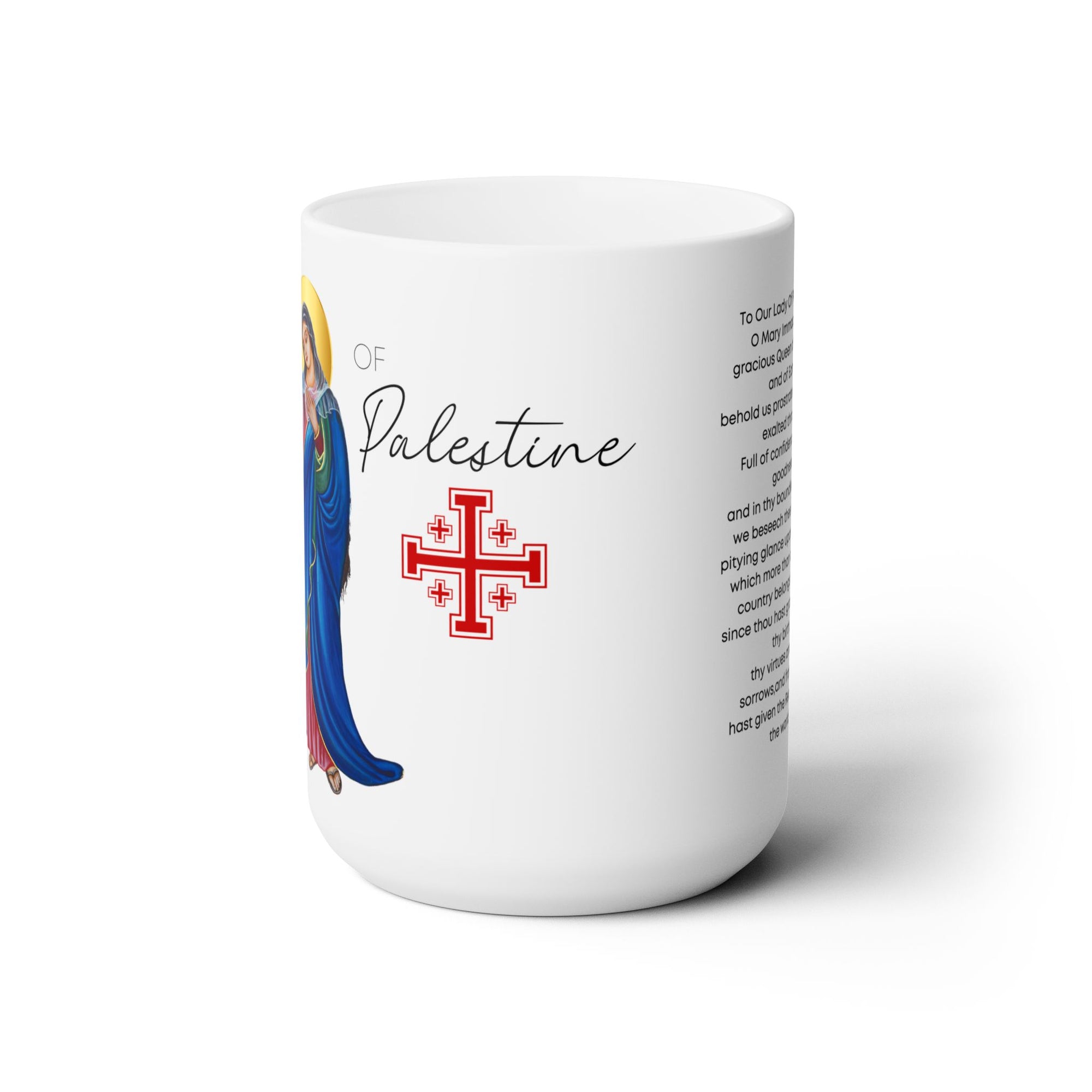 Our lady of Palestine  Prayer Mug 15oz