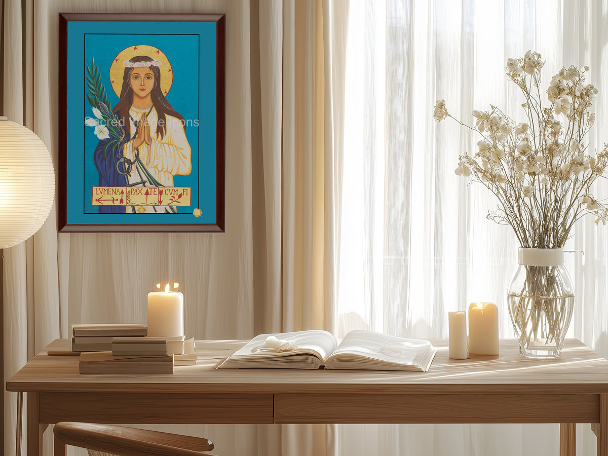 Saint Philomena Icon Plaque