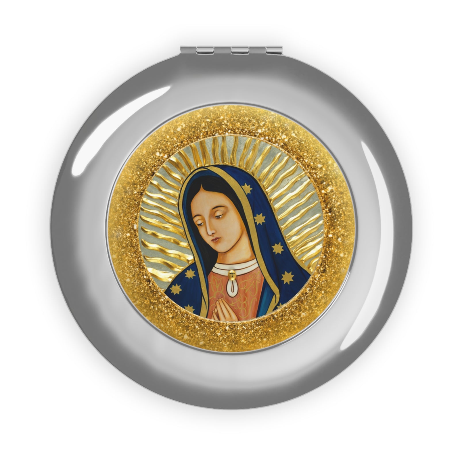 Our Lady of Guadalupe Compact Travel Mirror