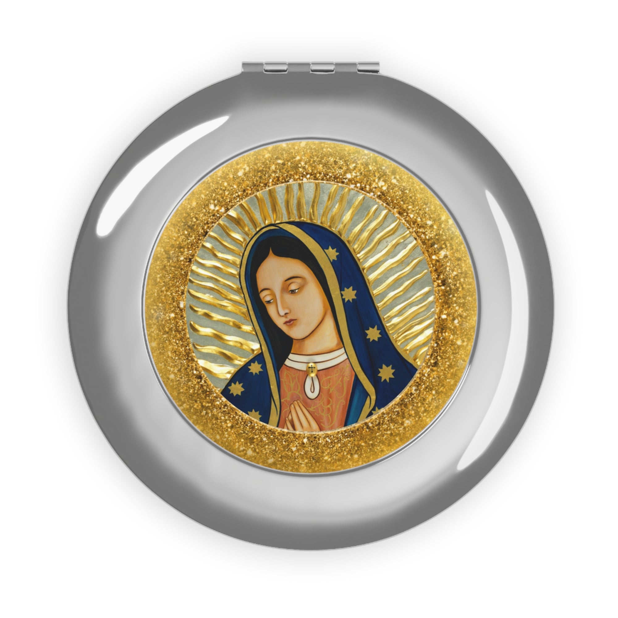 Our Lady of Guadalupe Compact Travel Mirror