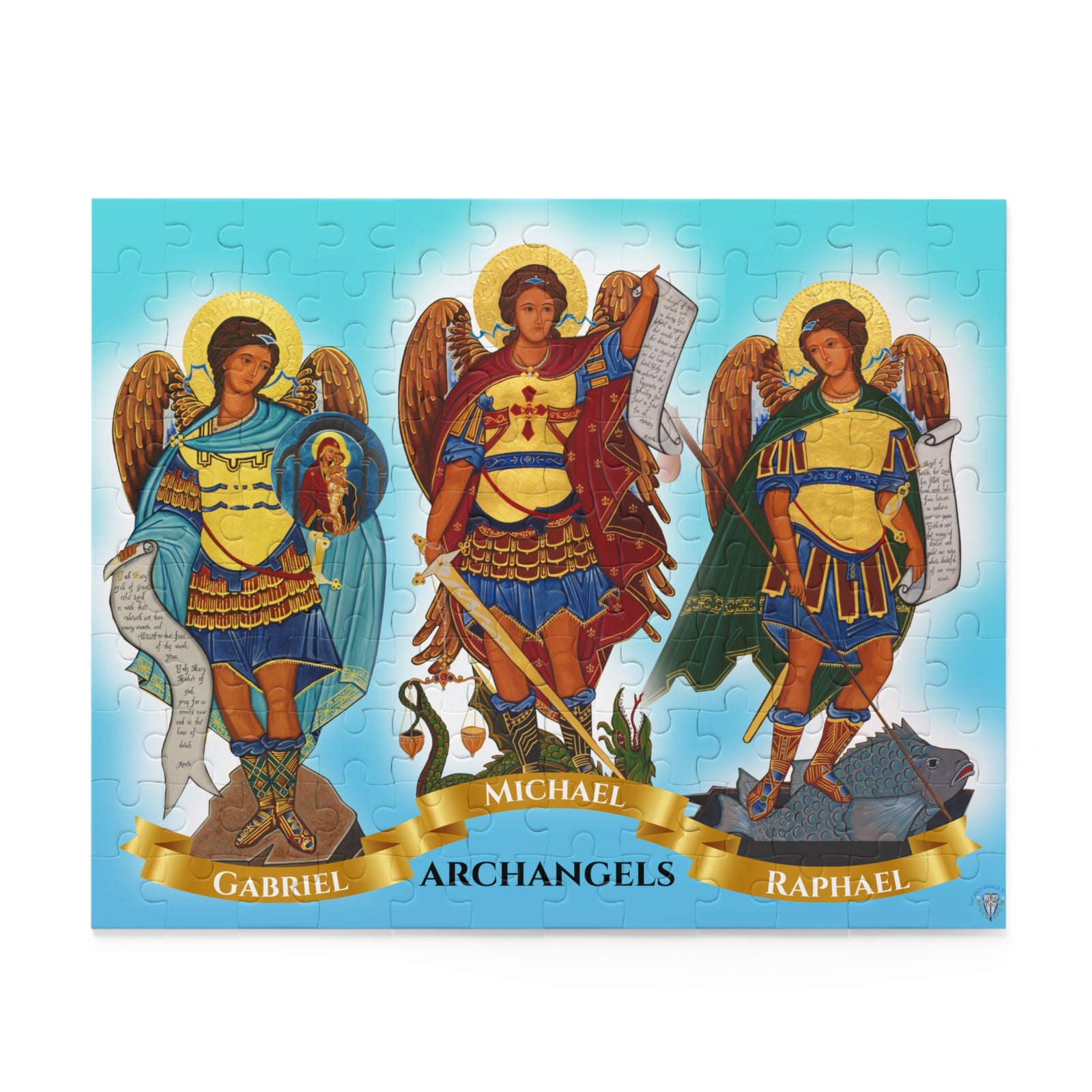 The Archangels Puzzle - Michael, Gabriel & Raphael (120, 252, 500-Piece)