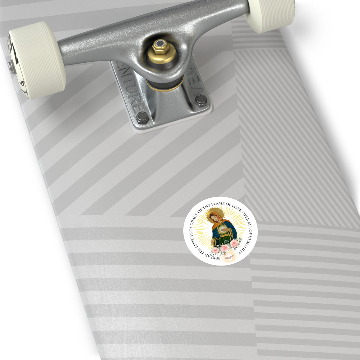 Flame of Love Round Stickers, Indoor\Outdoor