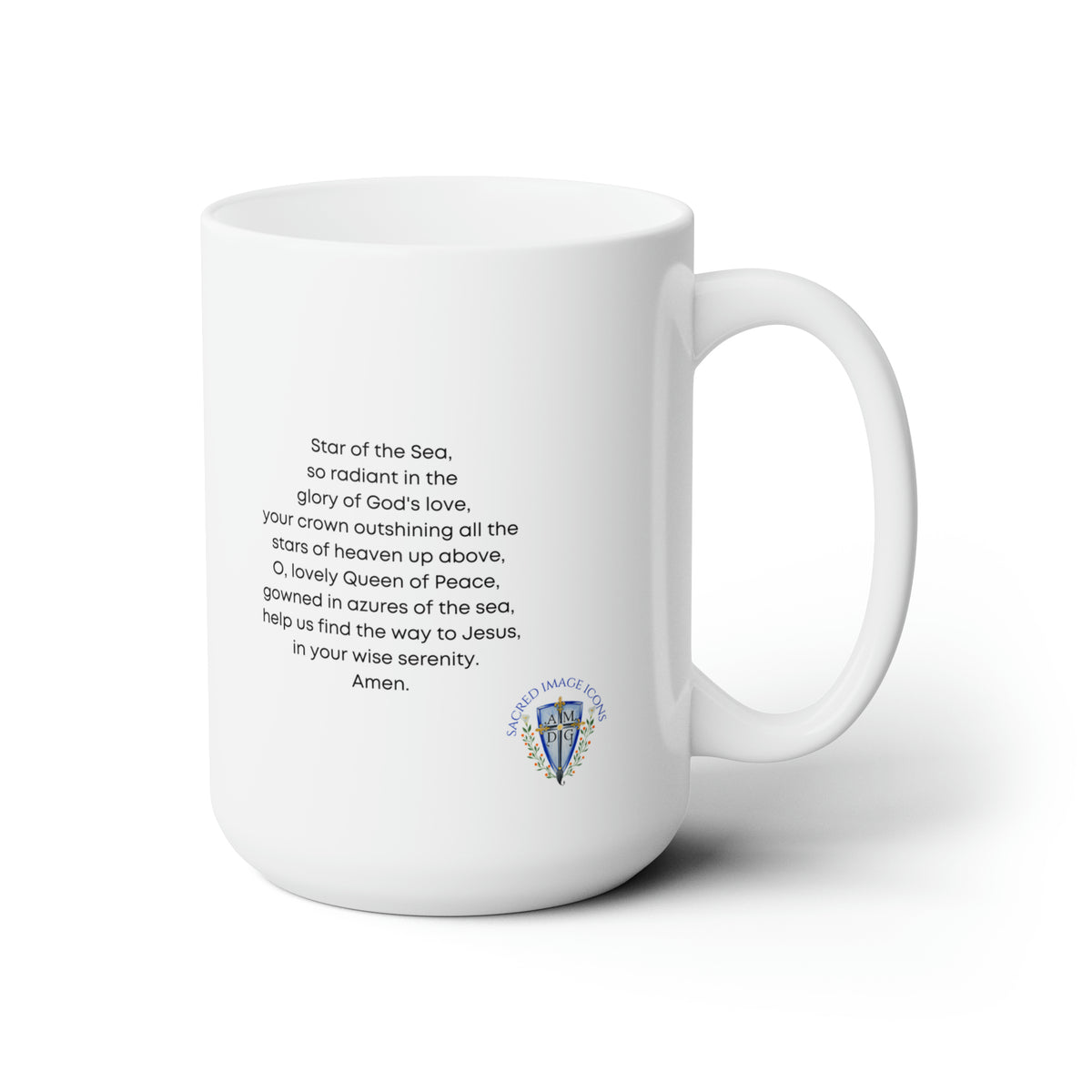 Our Lady Star of the Sea Prayer Mug 15oz