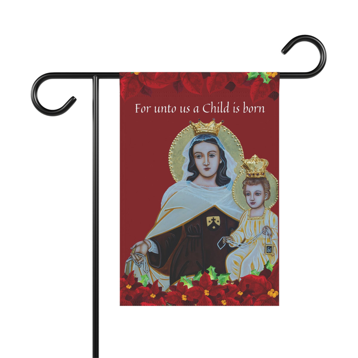 For Unto Us A Child - Christmas Garden Flag