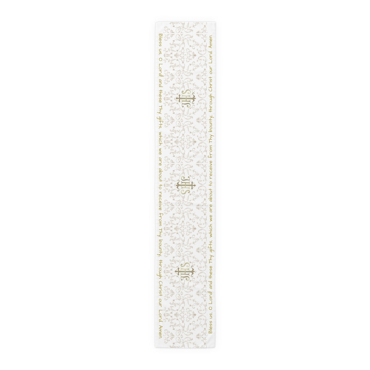 Bless us O Lord Table Runner in Cotton Twill or Poly