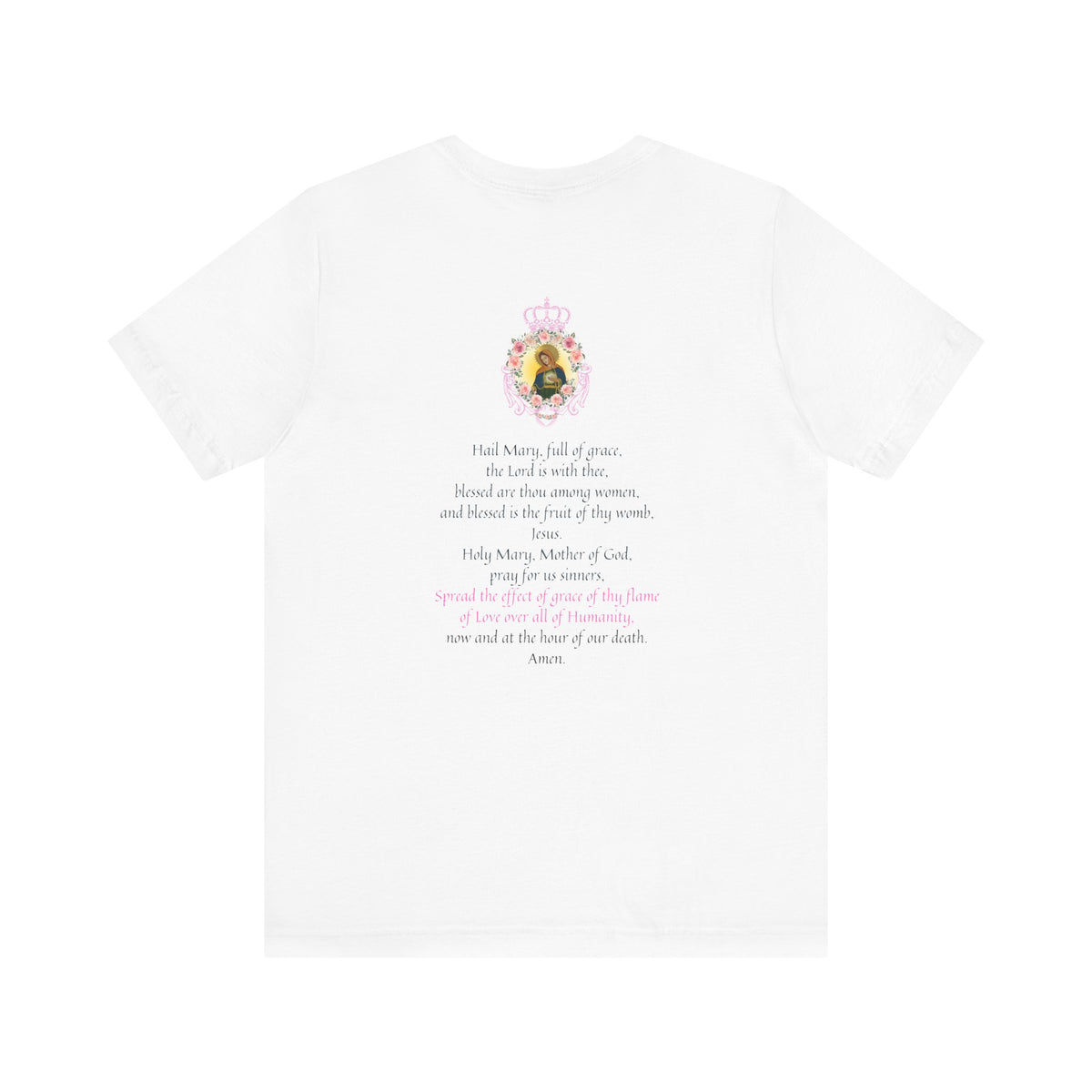 Flame of Love Tee with unity prayer - Unisex